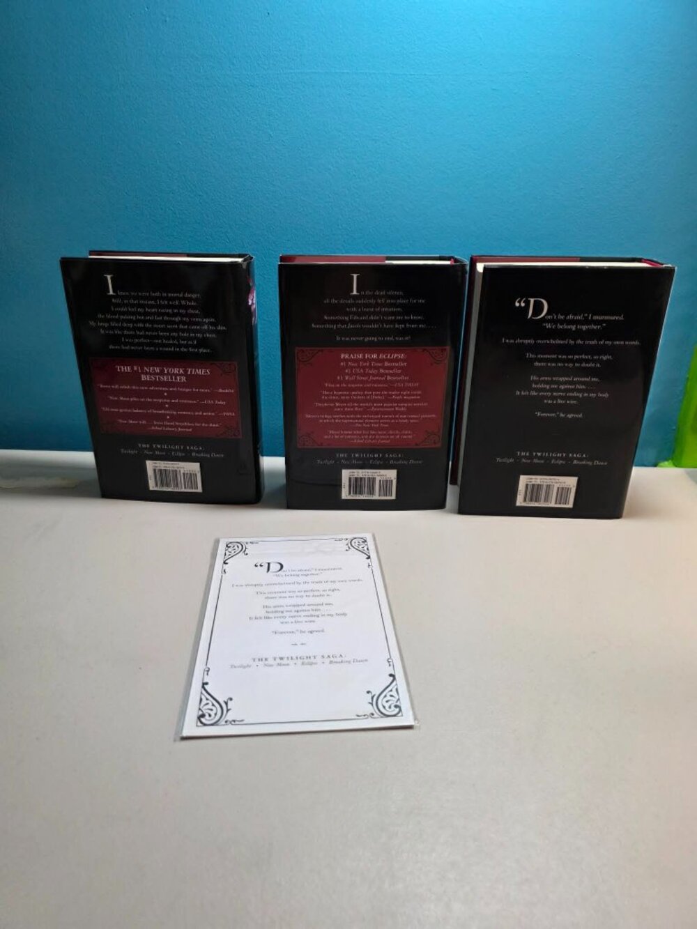 Twilight Saga Hardcover Book Lot (3 Books) - New Moon, Eclipse, Breaking Dawn - Picture 10 of 11